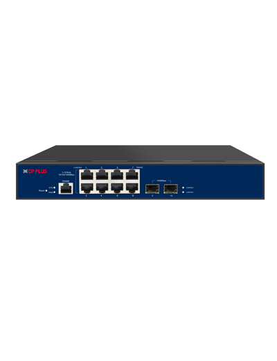CP Plus 10-100-1000 Managed PoE - CP Plus Gigabit Managed PoE Switch with Advanced QoS